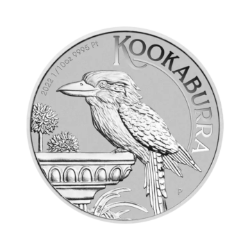 Kookaburra 1/10 troy ounce platina munt 2022