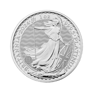 1 troy ounce platinum coin Britannia 2024