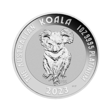 1 troy ounce platina munt Koala 35 jarig jubileum 2023