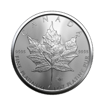 1 troy ounce platinum Maple Leaf coin 2023