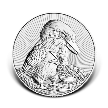 2 troy ounce silver coin Kookaburra 2020