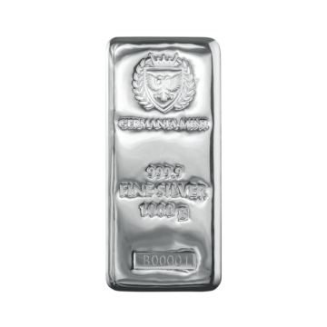 1 kilo silver bar Germania Mint