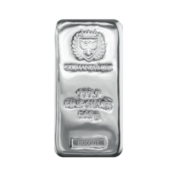 500 grams Silver bar Germania Mint
