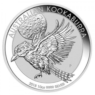 10 Troy ounce silver coin Kookaburra 2018