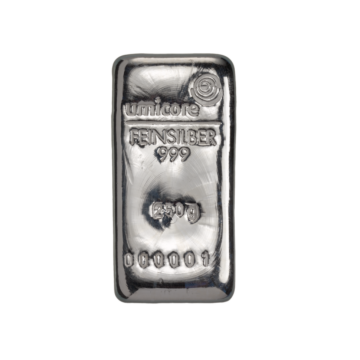 Silver bar 250 grams of various producers