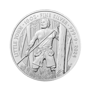 10 troy ounce zilveren Little John munt 2024