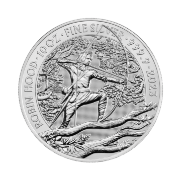 10 troy ounce silver coin Robin Hood 2023