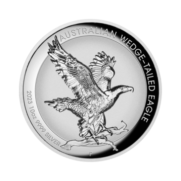 10 troy ounce zilveren munt Wedge Tailed Eagle 2023