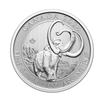 2 troy ounce silver coin Ice Age 2024