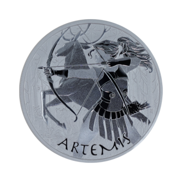 5 troy ounce silver coin Gods of Olympus Artemis 2023