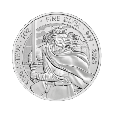 1 troy ounce silver coin King Arthur 2023
