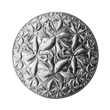 2 troy ounce zilveren munt Algoritme – Water en Aarde 2022 proof