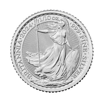 1/10 troy ounce silver coin Britannia 2024