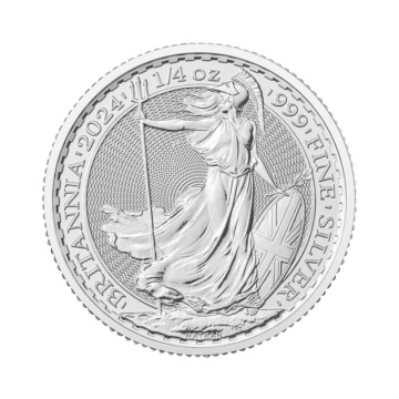 1/4 troy ounce silver coin Britannia 2024