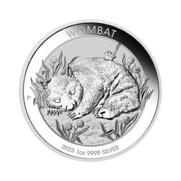 1 troy ounce silver Australian Wombat coin 2023