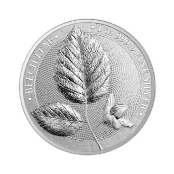 1 troy ounce silver coin Mythical Forest Beech Leaf 2023