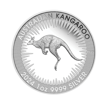 1 troy ounce silver coin Kangaroo 2024 Proof
