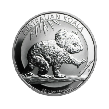 1 troy ounce silver Koala coins 2016