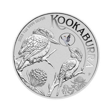1 troy ounce zilveren munt Kookaburra met Brolga Privy Mark 2023