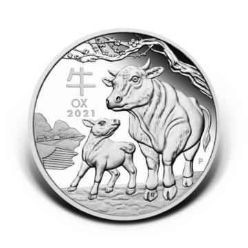 1/2 troy ounce silver coin Lunar 2021 Proof