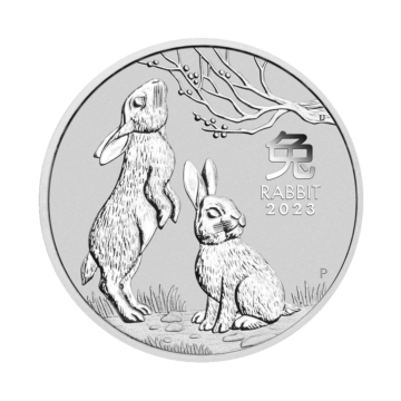 1 troy ounce zilveren munt Lunar 2023