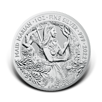 1 troy ounce zilveren munt Maid Marian 2022