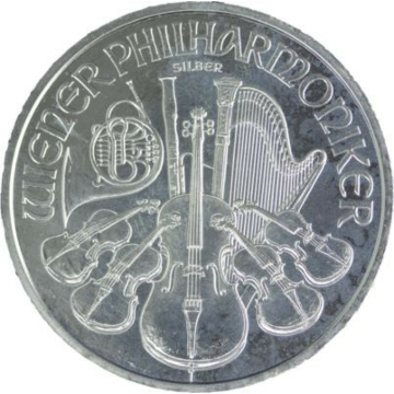 1 troy ounce zilver Philharmoniker circulated conditie