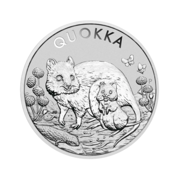 1 troy ounce zilveren munt Quokka 2021