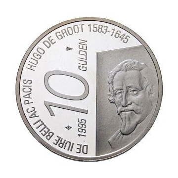 100 silver ten guilders 1995-1999 struck in 80% silver