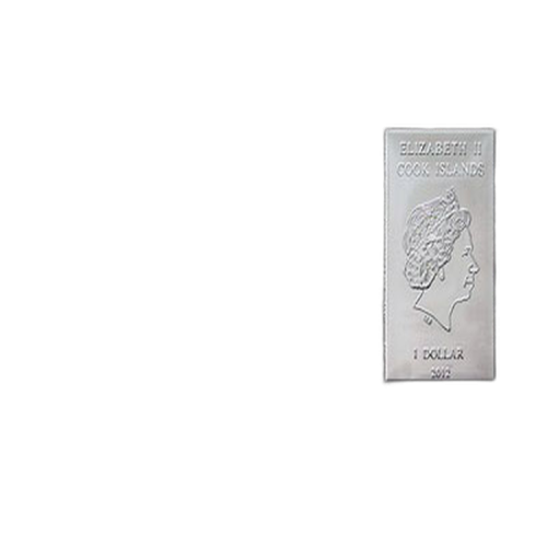 Silver bar 100 grams Cook Islands front
