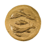 0.5 gram gouden munt dolfijn & tonijn Cyzicus 2022 voorkant