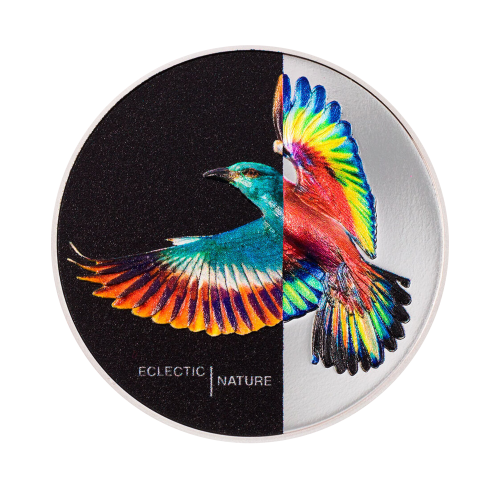 1 troy ounce zilveren munt Eclectische Natuur proof 2022 voorkant