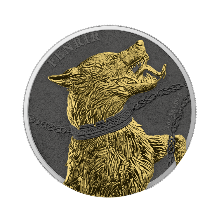 1 troy ounce zilveren munten set Germania Fenrir 2022 voorkant