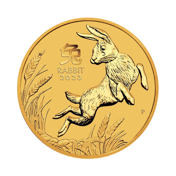 1/10 troy ounce gold coin Lunar 2023 front