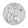 1/2 troy ounce zilveren Lunar munt Year of the Rabbit 2023 voorkant