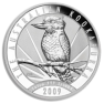 1 troy ounce zilveren Kookaburra munt 2009 voorkant