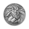 2 troy ounce zilveren munt 12 olympiers in de dierenriem - Poseidon vs Pisces voorkant