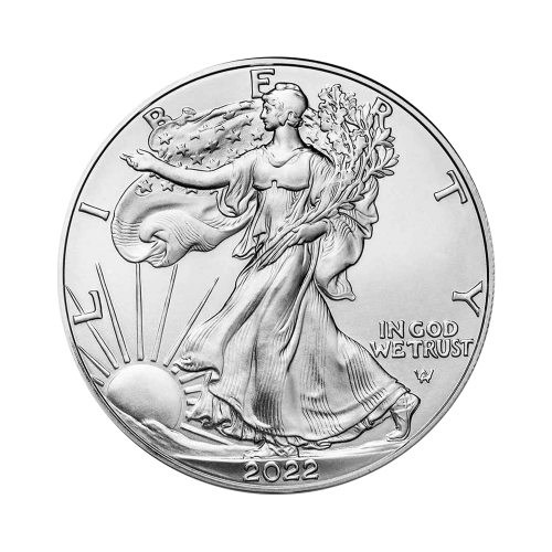 1 troy ounce zilveren munt Silver Eagle 2023 voorkant