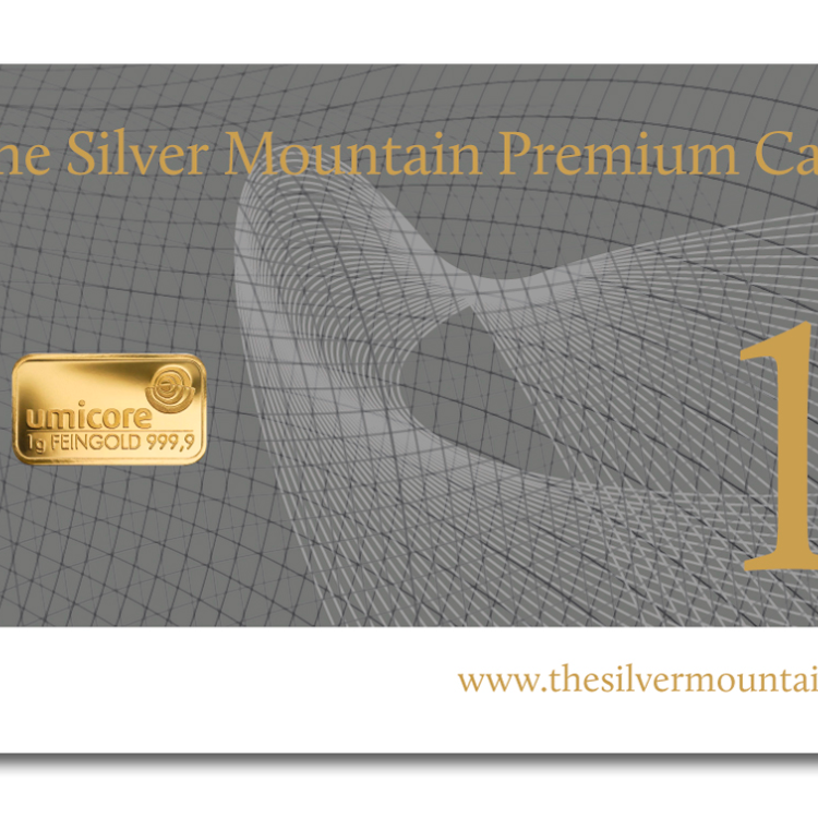 The Silver Mountain Premium Card 1 gram front