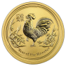 1 troy ounce gouden Lunar munt 2017 - het jaar van de haan voorkant