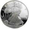 1 Troy ounce zilveren munt American Silver Eagle 2005 Proof voorkant