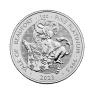 1 troy ounce platina munt Tudor Beasts Yale of Beaufort 2023 voorkant