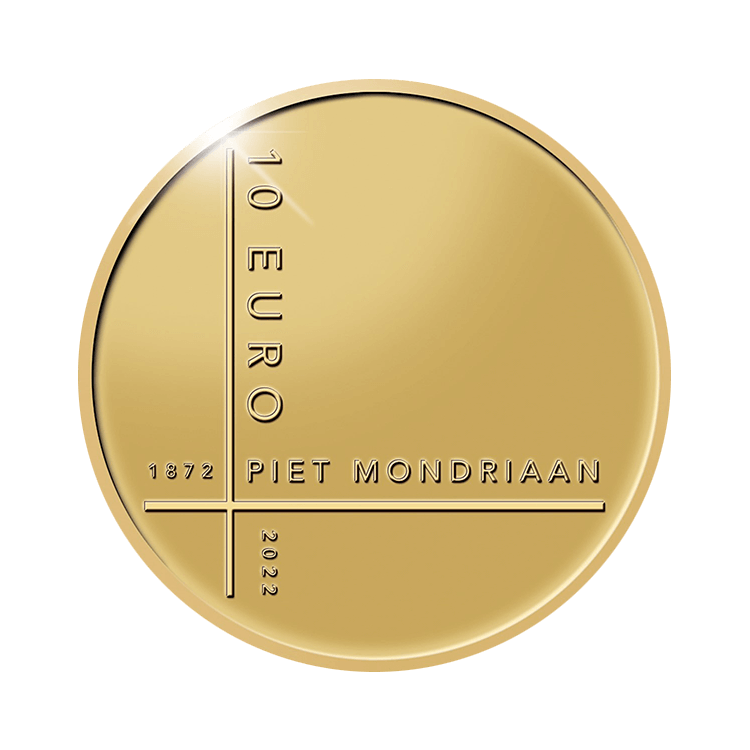 Gouden Tientje Piet Mondriaan 2022 voorkant