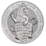 10 Troy ounce silver coin Queens Beasts Lion front