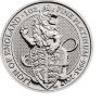 1 Troy ounce platina munt Queens Beasts Lion voorkant