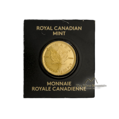 1 Gram gouden Maple Leaf 2019 in Assay Card voorkant