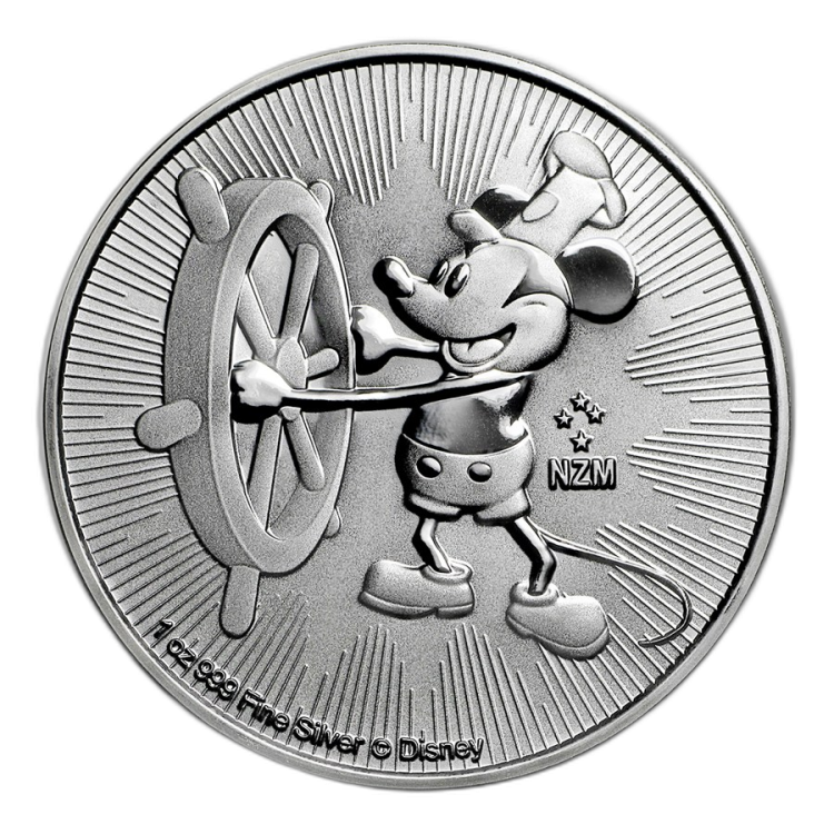 1 Troy ounce silver Mickey Mouse coin 2017 front