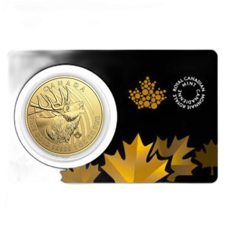 Call of the Wild 2017 Elk - 1 troy ounce gouden munt achterkant