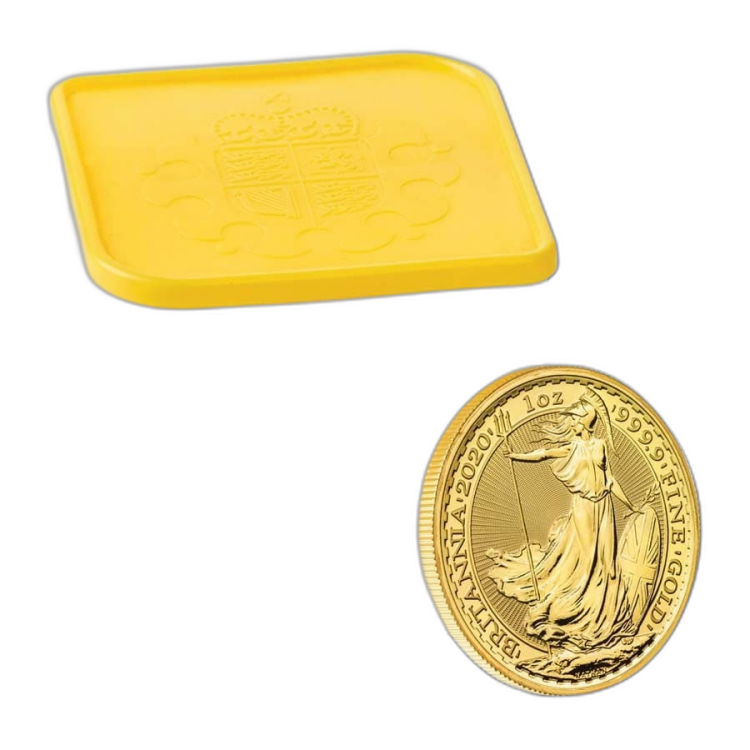 1 Troy ounce gold coin Britannia 2020 angle 1