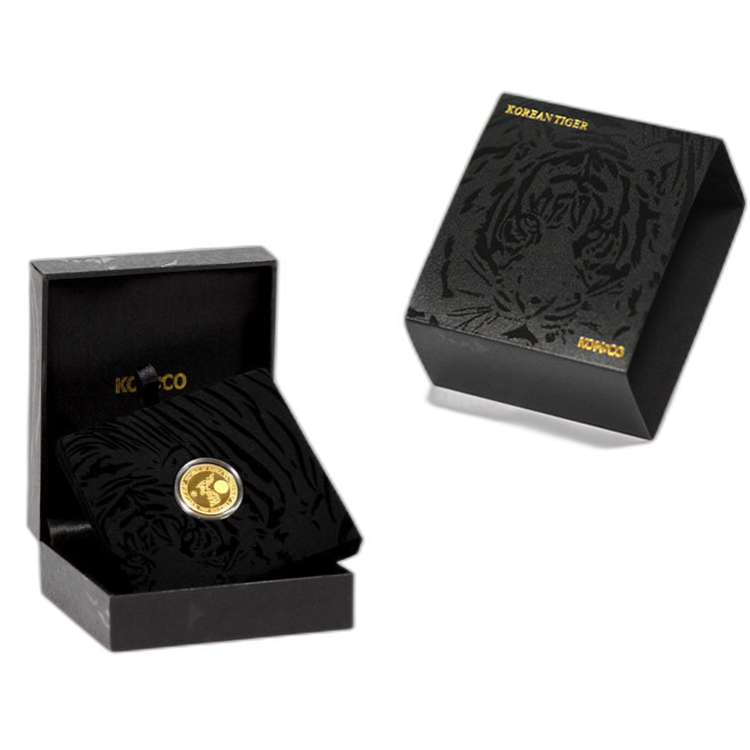 1/4 Troy ounce gold Korean Tiger coin 2017 back